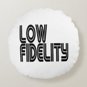Low Fidelity Round Pillow