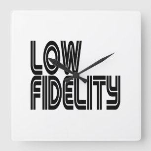 Low Fidelity Square Wall Clock