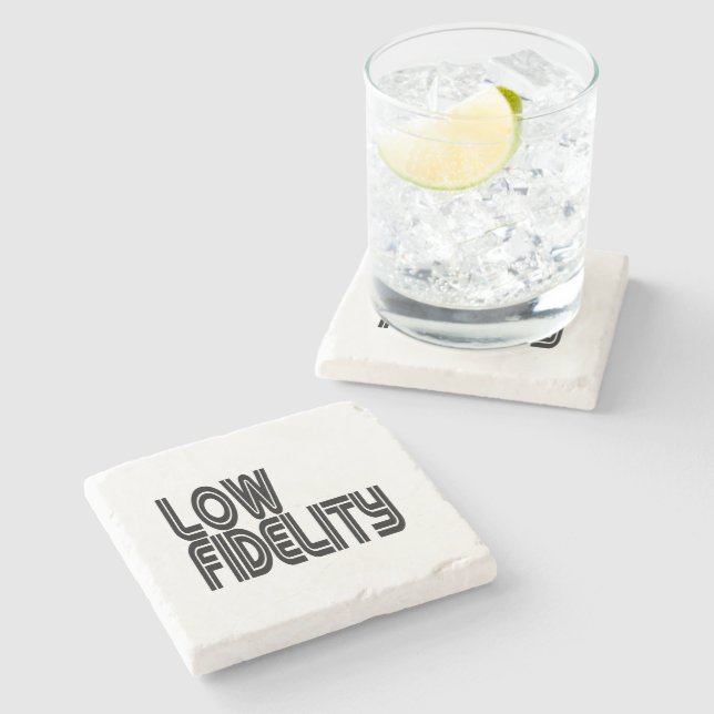 Low Fidelity Stone Coaster (Side)