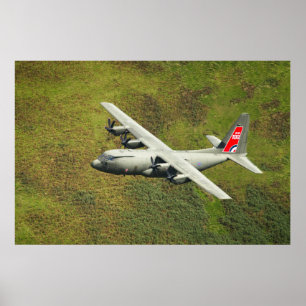 Low Flying Hercules Special RAF Centenary Tail Poster