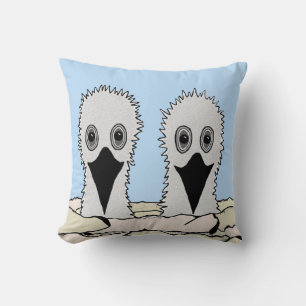 Low & High Flyer Baby Eagle Sibling Friends Throw Pillow