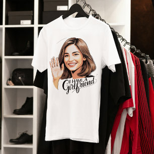 Low-Key Flex: "I Have A Girlfriend" Illustrated  T-Shirt