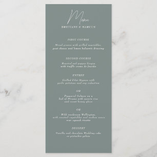 Low Key Minamalist Menu