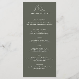 Low Key Minamalist Menu