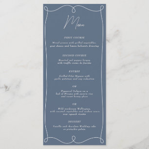 Low Key Minamalist Swirl Menu