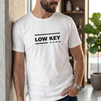 Low Key Minimalist Men's Graphic Tee | Crisp