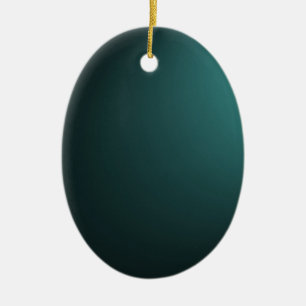 Low Lights Background - Teal Ceramic Ornament