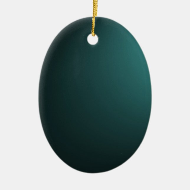 Low Lights Background - Teal Ceramic Ornament (Front)