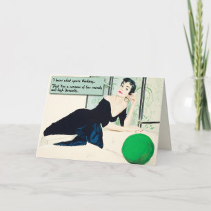 Low Morals [funny greeting card] Card