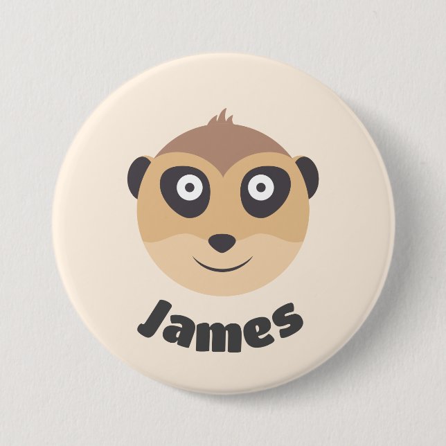 Low name with ground male 3 inch round button (Front)