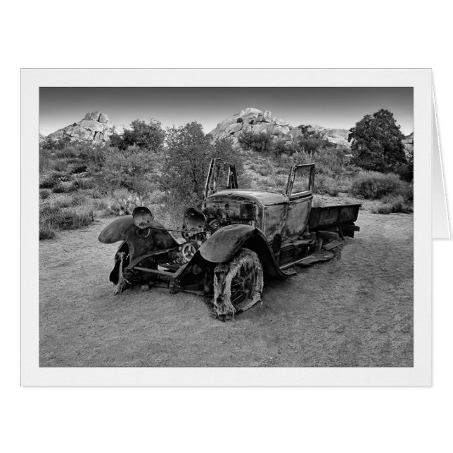 " Low On Petrol - Black & White " (Front Horizontal)