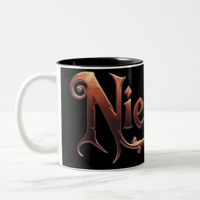 Low only text black cup (Left)