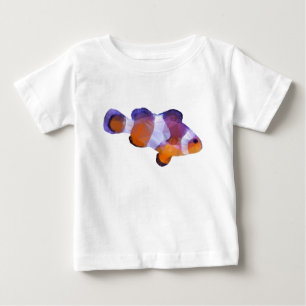 Low Poly Clown Fish Baby T-Shirt