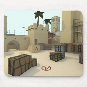 Low Poly CSGO Map Mirage Mouse Pad
