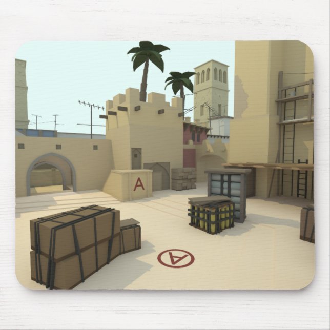 Low Poly CSGO Map Mirage Mouse Pad (Front)