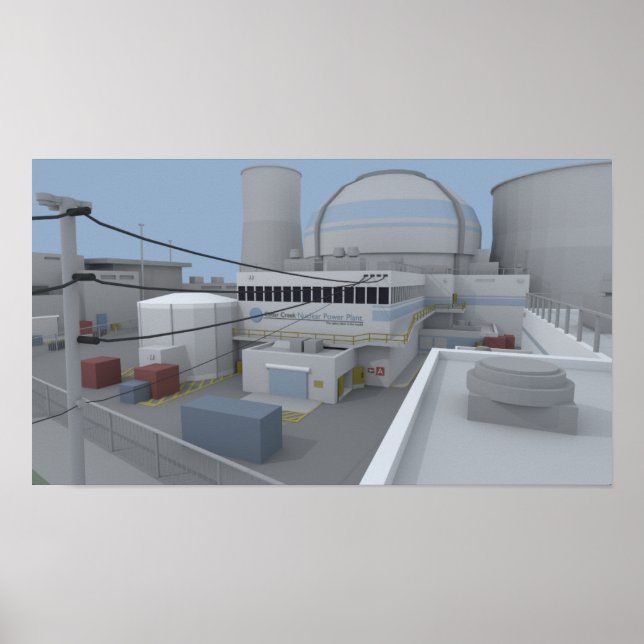 Low Poly CSGO Nuke Poster (Front)