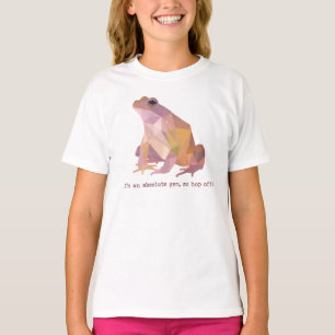 Low Poly Frog “I’m an absolute gem” Kid's T-Shirt