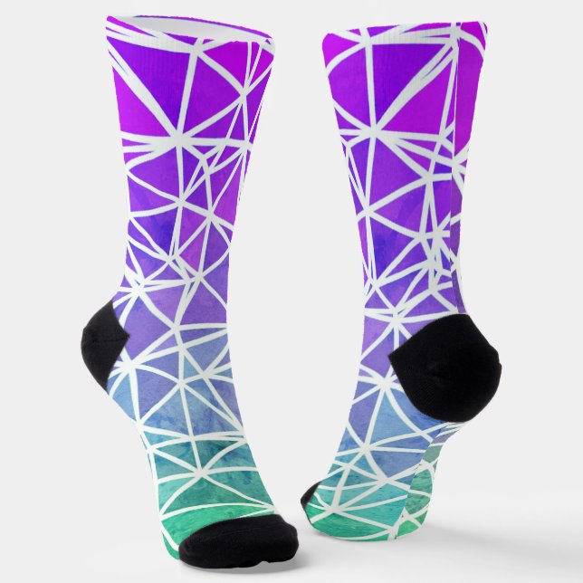 Low Poly Ombre Socks (Angled)