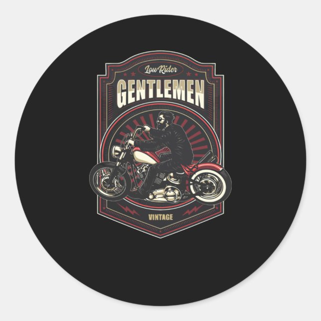 Low Rider Classic Round Sticker (Front)