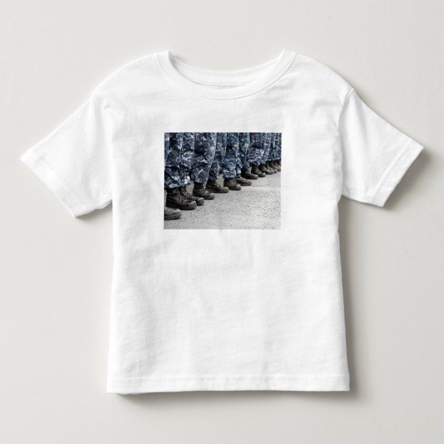 Low section view of sailors toddler t-shirt (Front)