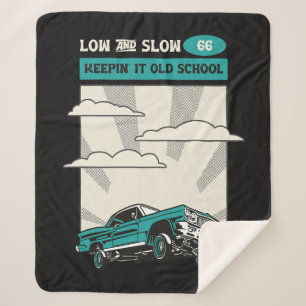 Low & Slow 66 Classic Lowrider Sherpa Blanket