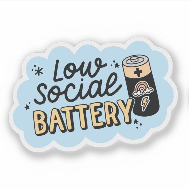 Low Social Battery Introvert Humor (Front)