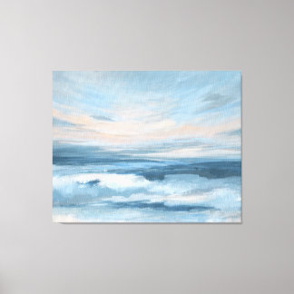 Low Tide - Abstract Seascape Painting Canvas Print