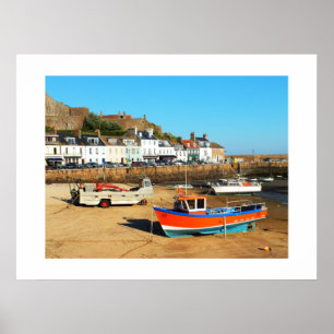 Low tide at Gorey Poster