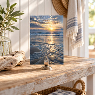 Low Tide Silver Art Print
