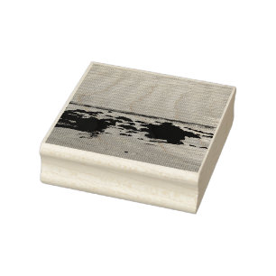 Low Tide Topanga Beach Rubber Stamp