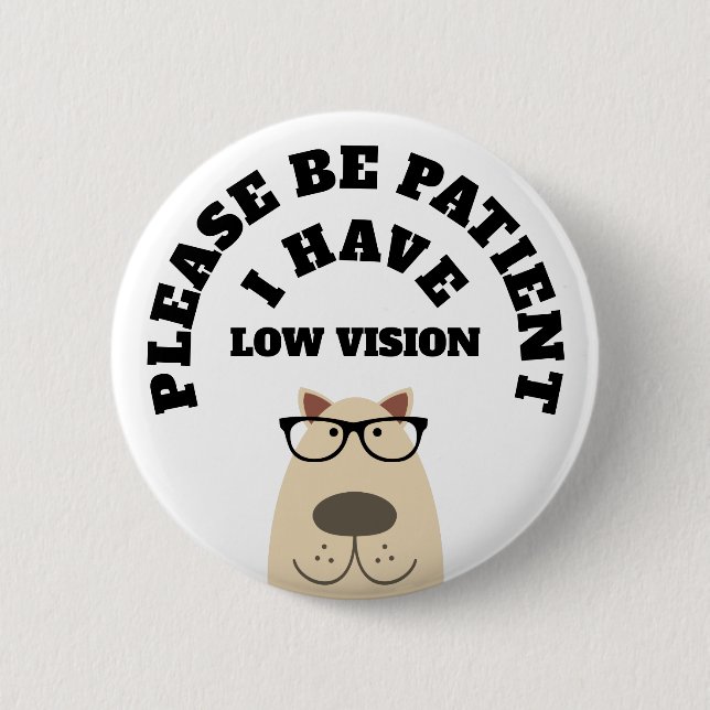 Low Vision 2 Inch Round Button (Front)