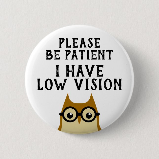 Low Vision 2 Inch Round Button (Front)