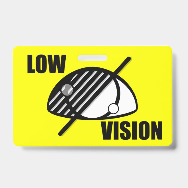 Low Vision Badge (Front)