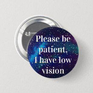 Low Vision Customizable Galaxy Identity 2 Inch Round Button
