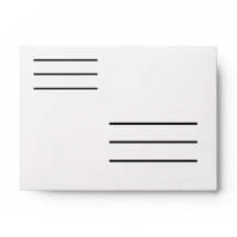 Low Vision Small A6 Envelope