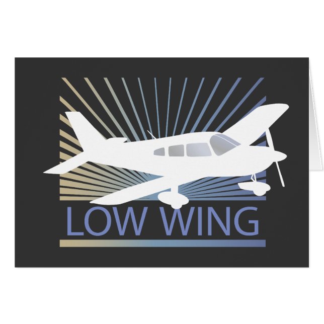 Low Wing Airplane (Front Horizontal)