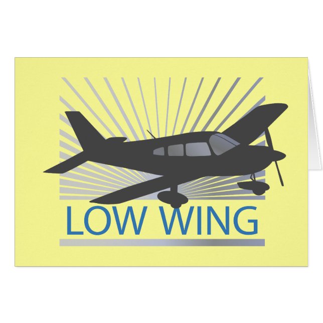 Low Wing Airplane (Front Horizontal)