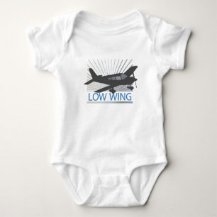Low Wing Airplane Baby Bodysuit