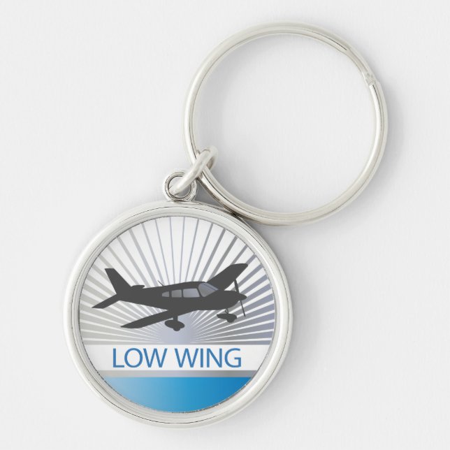 Low Wing Airplane Keychain (Front)
