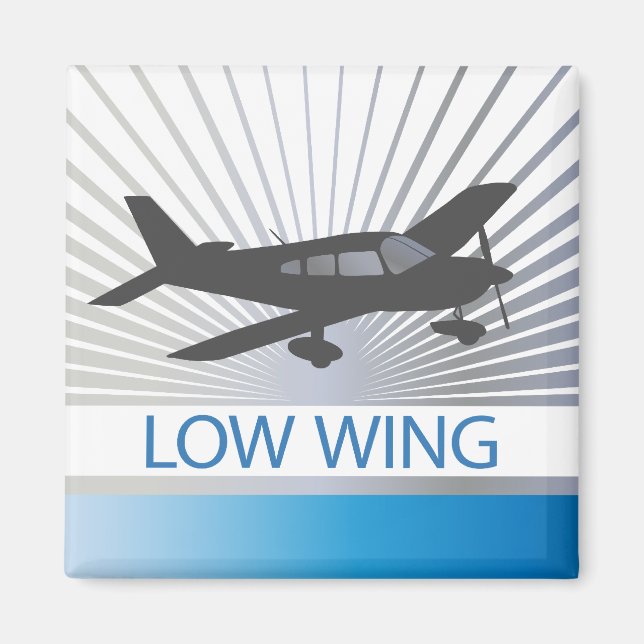 Low Wing Airplane Magnet (Front)