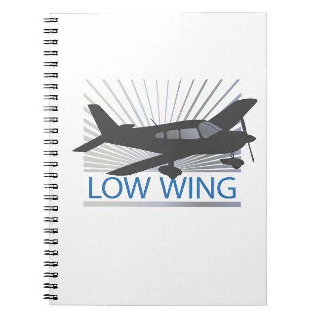 Low Wing Airplane Notebook (Front)