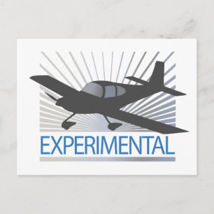 Low Wing Experimental Airplane Postcard