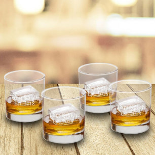 Lowball les verres de whiskey - ensemble de 4