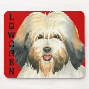 Lowchen Colour Block Mouse Pad