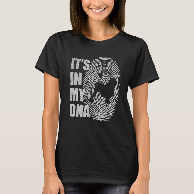 Lowchen DNA Dog Mom Dad Dog T-Shirt (Front)