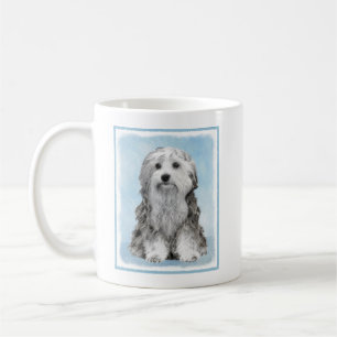 Lowchen Painting - Cute Original Dog Art Coffee Mug