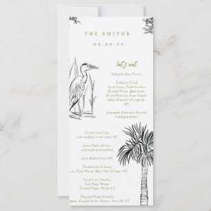 Lowcountry Southern Illustrated Menu 