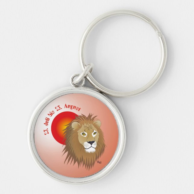 Löwe - Sternbild Schlüsselanhänger Keychain (Front)