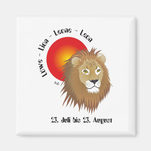 Löwe Sternzeichen Magnet