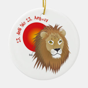 Löwe - Sternzeichen Ornament